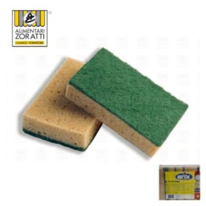spugna-liscia-ruvida-professionale-gialla-verde-5-pezzi